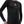 Closer front view on the model, the small spiked emblem on the chest and the round crew neck