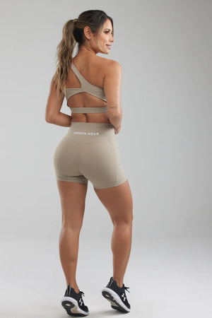 Gym Shorts Booty Beige