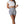 Gym Shorts Booty Light Grey - product view on white background