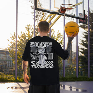 Gym T-Shirt Futuristic Oversized