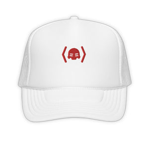 Hacker Trucker Hats - product view on white background