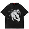Half Face Graphic Y2K Tees