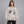 Y2k half-zip hoodie – båret af en kvinde
