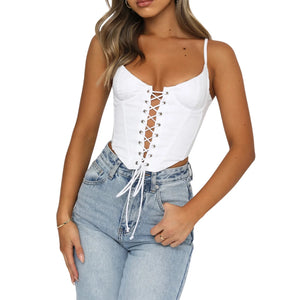 Halterneck Sleeveless Crop Top