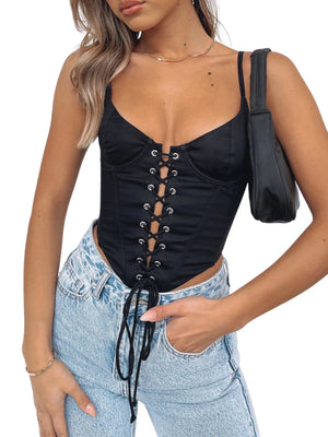 Halterneck Sleeveless Crop Top