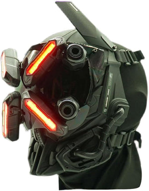 Handcrafted Cyberpunk Helmet