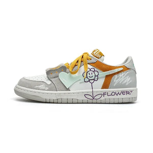 Heart Pattern Skateboard Shoes Y2K