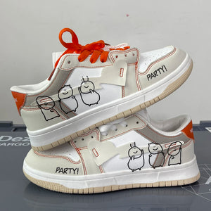 Heart Pattern Skateboard Shoes Y2K