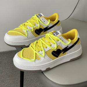 Heart Pattern Skateboard Shoes Y2K