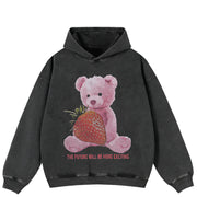 Sweats à capuche en coton épais Y2K
