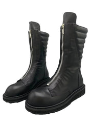 Botas de tacón de ante para hombre negras