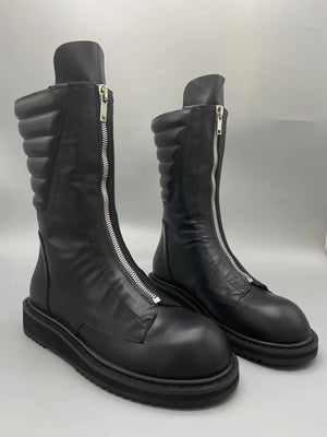 Heels Suede Men Boots Black