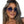 Hexagon Cyberpunk Sunglasses - product view on white background