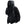 High Collar Embroidered Hoodie in black — dark techwear streetwear, view 1 of 6