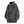 High Collar Embroidered Hoodie in black — dark techwear streetwear, view 6 of 6