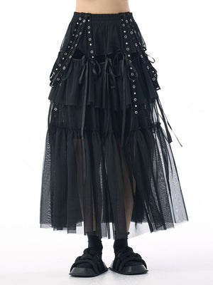 High Elastic Waist Y2K Skirt