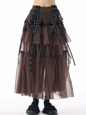 High Elastic Waist Y2K Skirt
