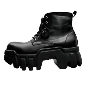 High Heels 8cm Men Boots Black