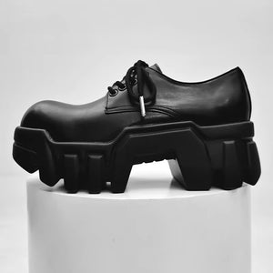 High Heels 8cm Men Boots Black