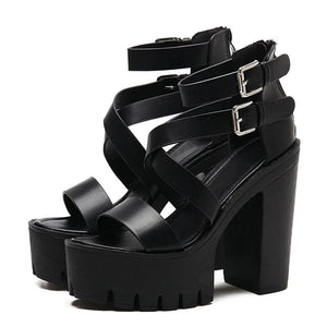 High Heels Chunky Sandals