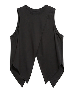 High Neck Black T Shirt for Women