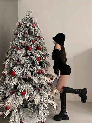 High Neck Cut Out Dress