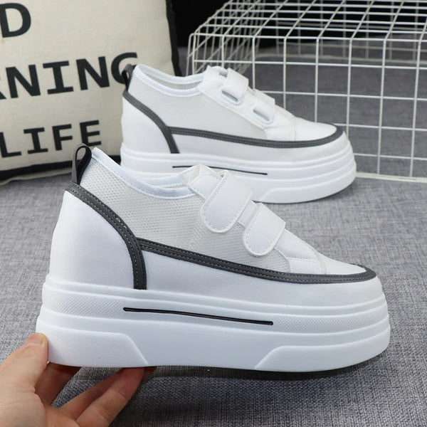 High Platform Sneakers White