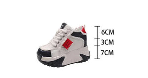 High Platform Women Sneakers Black