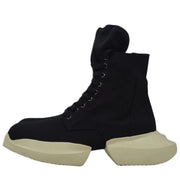 Botas altas de lona negras para hombre