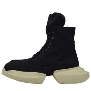 High Top Canvas Black Men Boots