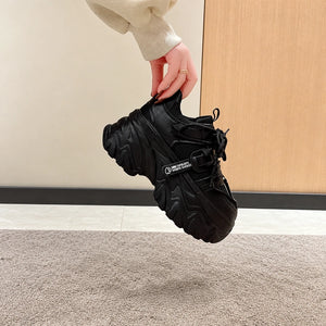 High Top Platform Sneakers Black