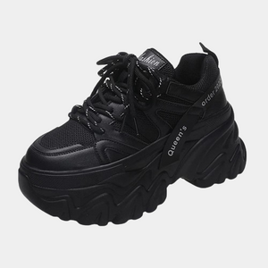 High Top Platform Sneakers Black