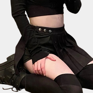 High Waist Cargo Mini Skirt