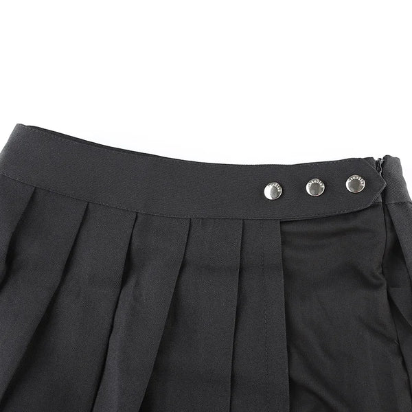 High Waist Cargo Mini Skirt