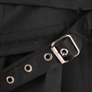 High Waist Cargo Mini Skirt