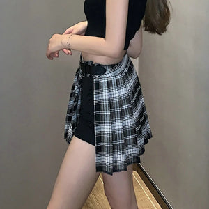 High Waist Cargo Mini Skirt