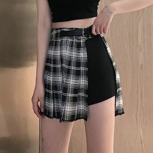 High Waist Cargo Mini Skirt