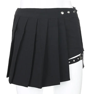 High Waist Cargo Mini Skirt