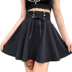 High Waist Cargo Skirt - product view on white background