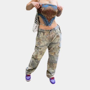 High Waist Fashion Camo Cargo Pants