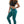 High Waist Push-Up Leggings – Emerald Green - product view on white background