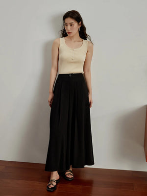 High Waisted And Slim Skirt Pants