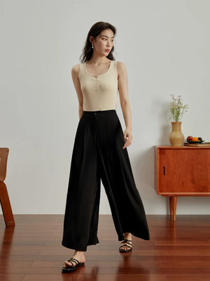 High Waisted And Slim Skirt Pants