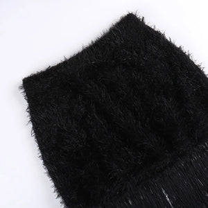 High Waisted Cargo Mini Skirt