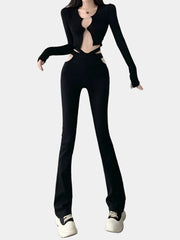 Hip Cut Out Pants