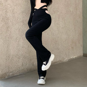 Hip Cut Out Pants