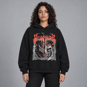 Hip Hop Y2K Hoodie – worn by a woman