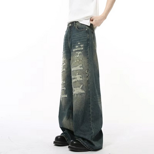 Hole Worn-out Baggy Y2k Jeans