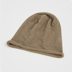 Spring Autumn Hollow Out Breathable Linen Knitted Stacked Beanie Hat Man Woman Japanese Fashion Rolled-edge Knit Cap