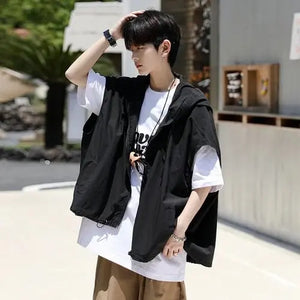 Hooded Cargo Vest